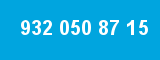 932 050 87 15 932 050 87 15